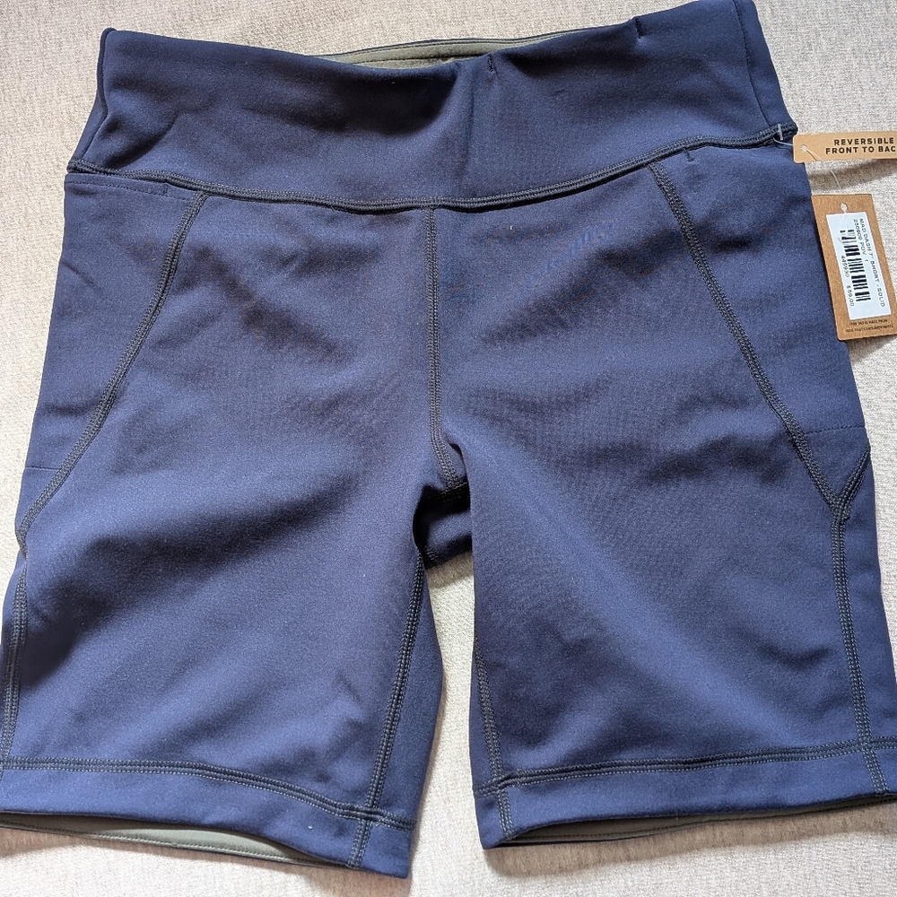 NWT Title Nine Mad Dash 7" Short Solid Blue Women Small